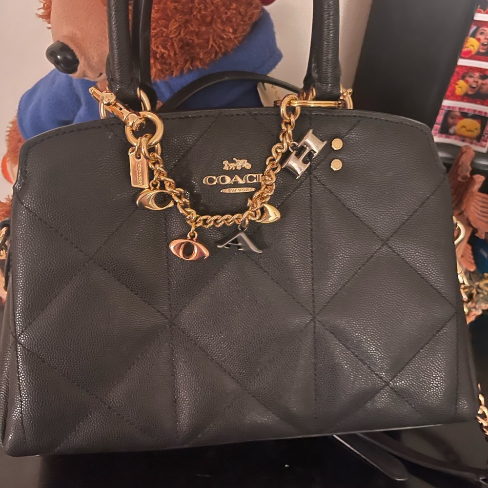 Black coach crossbody purse